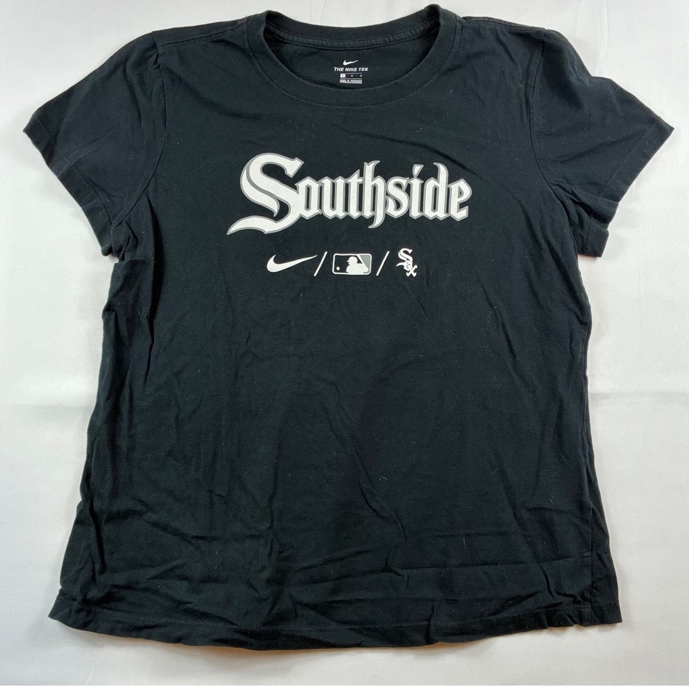 Nike Chicago White Sox Southside City Connect T Shirt Womens Large Black Good